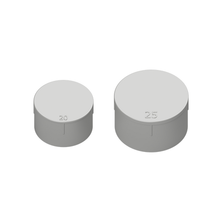 25mm Grey PVC Conduit End Plug