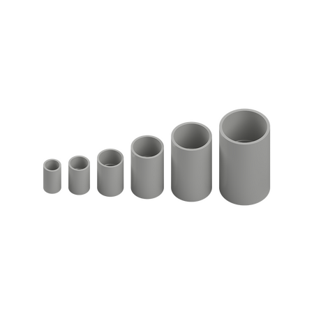 50mm Grey PVC Plain Coupling