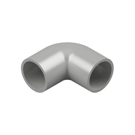 25mm Grey PVC Right-Angle Elbow