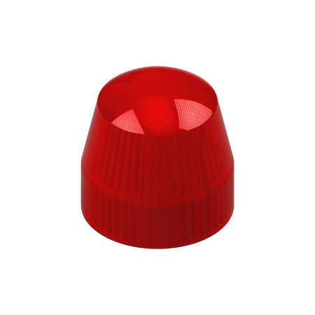12/24V dc Red Round Micro Strobe