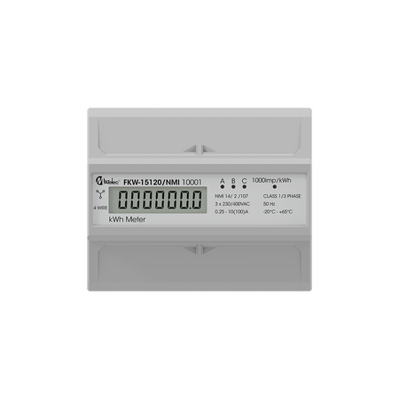 3Ph 100A NMI Approved DIN Kilowatt Hour Meter