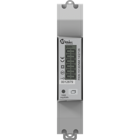 1ph 100A Bi-directional NMI Approved DIN Kilowatt Hour Meter