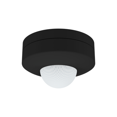 360° Black PIR Surface Mount Motion Sensor