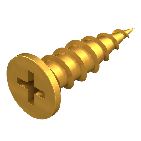10G x 16mm Flat Top Needle Point Screw - 300 Pack