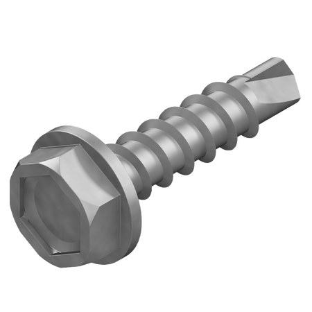 10G x 25mm Hex Head Drill Point Screw - 200 Pack