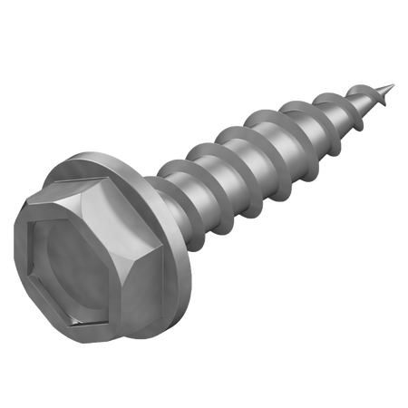 12G x 50mm Hex Head Type 17 Roofing Screw with Seal - 100 Pack