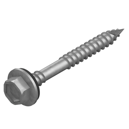 12G x 25mm Hex Head Type 17 Roofing Screw with Seal - 200 Pack