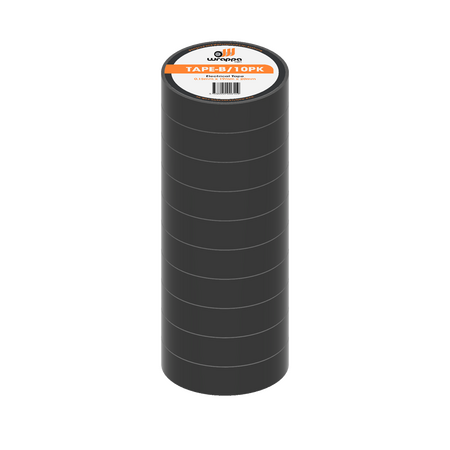 Black Electrical/Insulation Wrappa® Tape - 10 Pack