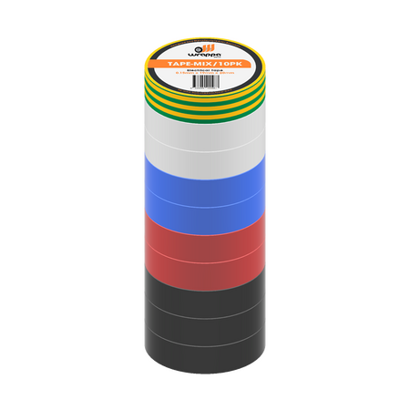 Green/Yellow Electrical/Insulation Wrappa® Tape - 10 Pack