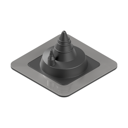 0-35mm Black Square Roof Penetration Seal
