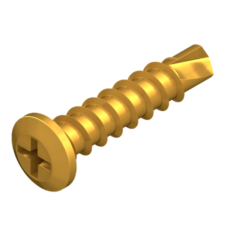 10G x 22mm Wafer Head Drill Point Screws - 300 Pack