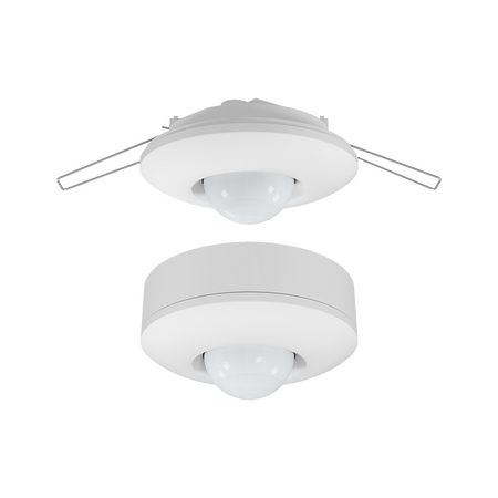 360° Deluxe White PIR Recessed/Surface Mount Motion Sensor
