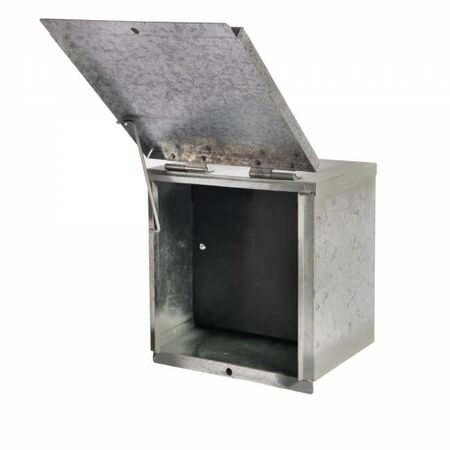 Enclosure 1200x1200x250 Raw Galvanised Hinged Switch Dual Hinged Door Switchpanel Fitted