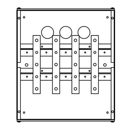 LK Metal, X15 Orange, IP30, M Type, Standard, 630A 400Wx450Hx250D