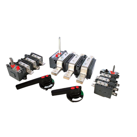 INP 3150A 3P Switch-Disconnector, With Black Handle, Door Lock & Padlock