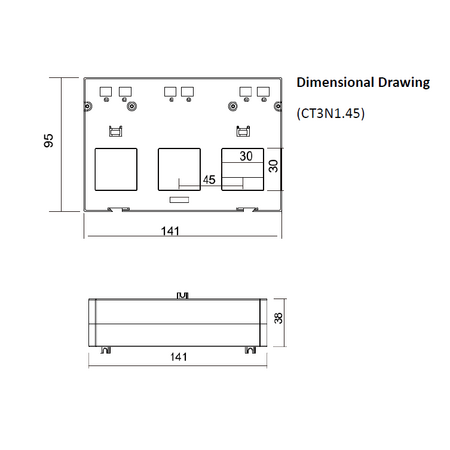 Bovara 3 In 1 CT 400/5A 45mm Centre