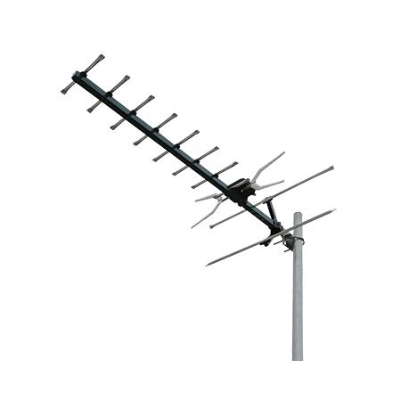 Digital TV Antenna with 4G/5G Filter and Snap Lock Corner Screen UHF (28-51) 10 Elements (5 Pack)
