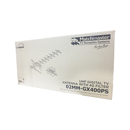 Digital TV Antenna with 4G/5G Filter and Snap Lock Corner Screen UHF (28-51) 10 Elements (5 Pack)