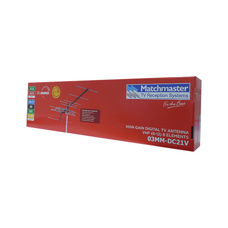 High Gain Digital TV Antenna VHF (6-12) 8 Elements