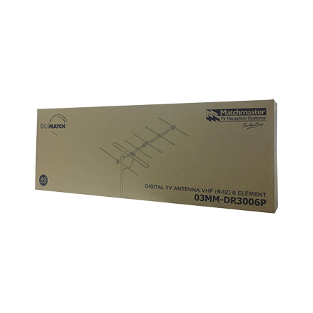 Digital TV Antenna VHF (6-12) 6 Elements (5 Pack/Box)