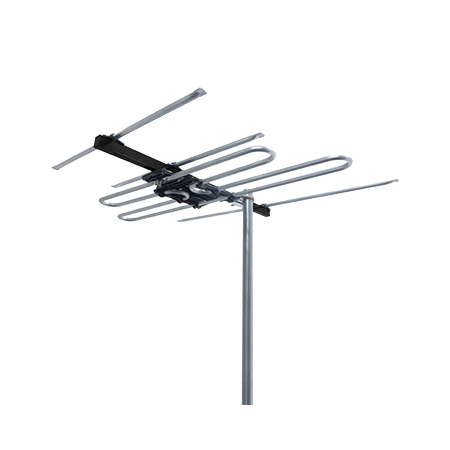 High Gain Digital TV Antenna FM + VHF (6-12) with 80dB 4G/5G Filter