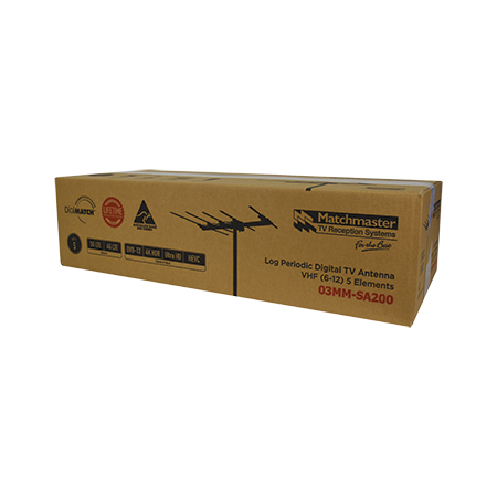 Log Periodic Digital TV Antenna VHF (6-12) 5 Elements