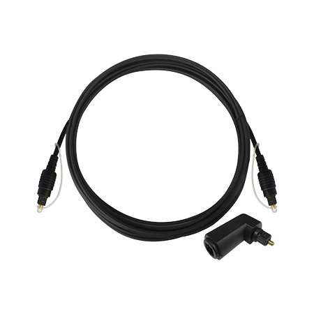 15m Toslink Male to Male Lead including Right Angle Adaptor
