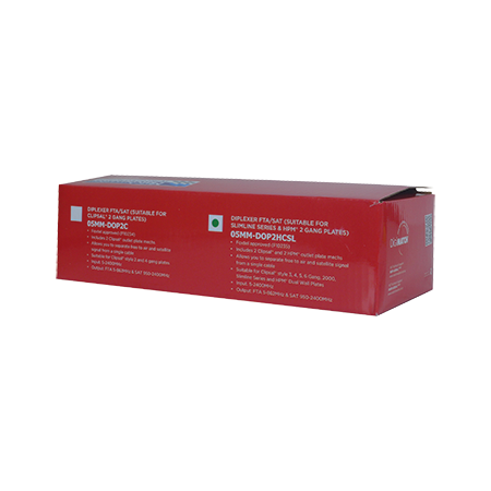 Diplexer FTA/Satellite (Suitable for Most Clipsal® and HPM Wall Plates)