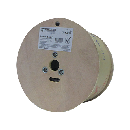 305m RG6 Flooded Quad-shield Coaxial Cable Reel