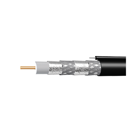 305m RG6 Messengered Quad-shield Coaxial Cable Reel