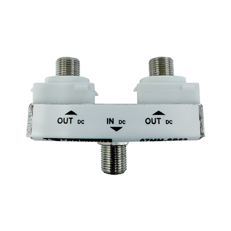 2 Way Wall Plate Splitter DC Only Power Pass (Suits Matchmaster and Clipsal 2000 Series)