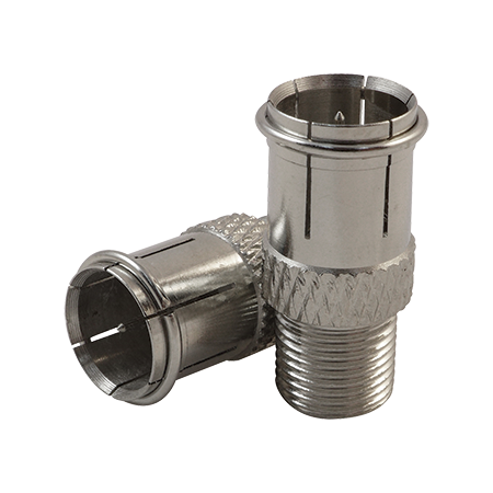 'F' Female to 'F' Male Push-On Adaptor (10 Pack)