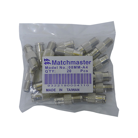 'F' Female to IEC (PAL) Female Adaptor (20 Pack)