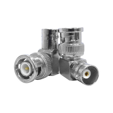 BNC Male to BNC Female Right Angle Adaptor