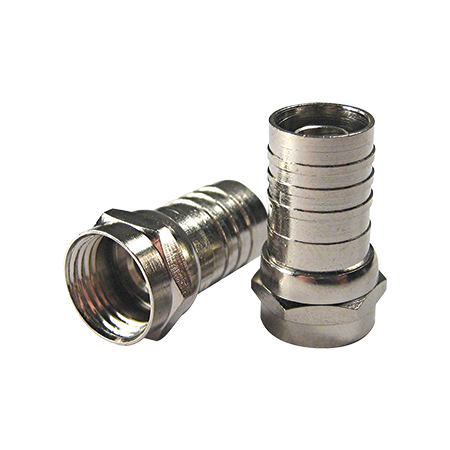 RG59 'F' Type Crimp On Connector (100 Pack)