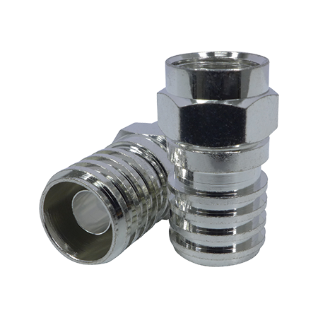 RG6 'F' Type Crimp On Connector (100 Pack)