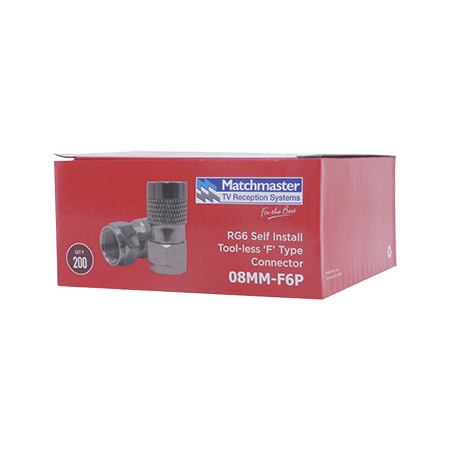 RG6 'F' Type Self Install Tool-less Connector (10 Pack)