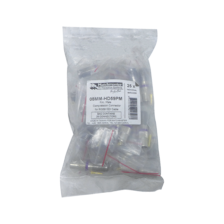 RG59 IEC (PAL) Male Compression Connector (25 Pack)