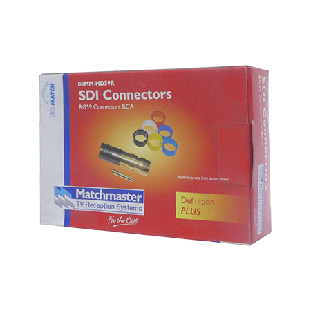 RG59 SDI/RCA Compression Connector (25 Pack)