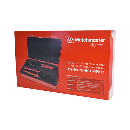 RG59/6/11 Compression Tool Kit for 'F' Type Connectors