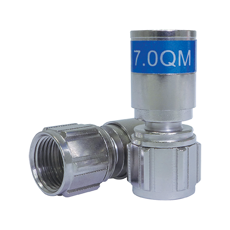 RG6 Quick Mount Short Compression Connector (100 Pack)