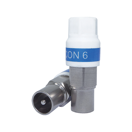 RG6 IEC (PAL) Male Self-Install Connector (50 Pack)