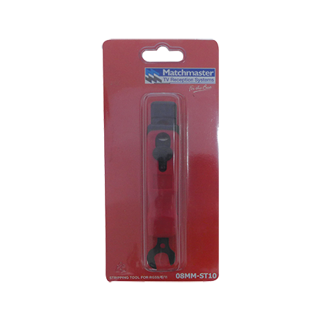 Stripping Tool for RG59, RG6 and RG11 including Spanner for 'F' Connectors