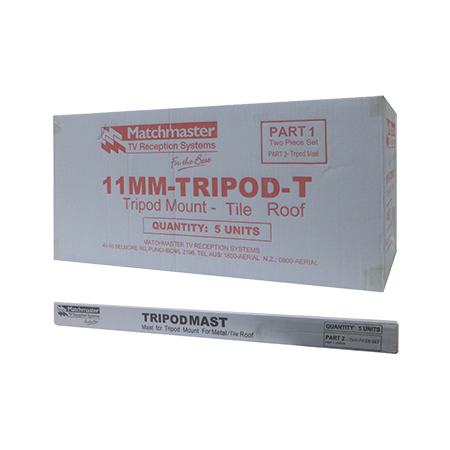 1.2m Tripod Mount for Tiled Roofs (5 Pack)