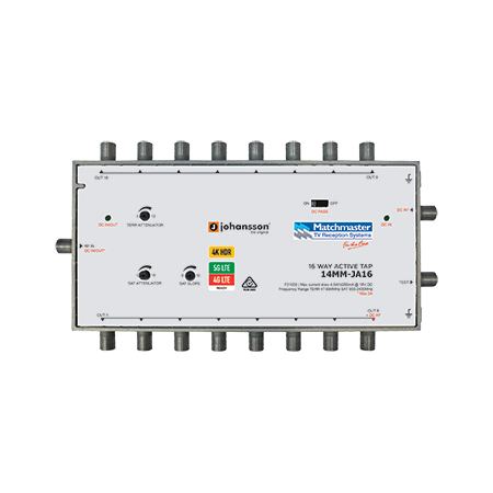 16 Way Active Tap for FTA and Satellite (Foxtel SMS) 47-2400MHz