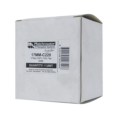 2 Way CATV Tap 20dB 1GHz