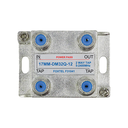 2 Way 12dB High Isolation Tap for MATV, TDT and Satellite