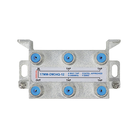 4 Way 12dB High Isolation Tap for MATV, TDT and Satellite