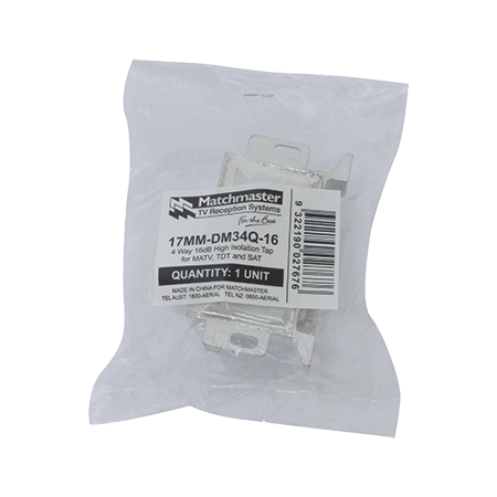 4 Way 16dB High Isolation Tap for MATV, TDT and Satellite