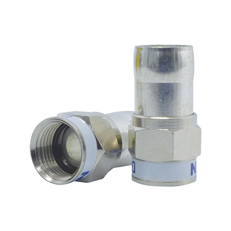 Double Bubble® Connector for RG6 Foxtel Approved Quad and Tri-Shield Cables (50 Pack)